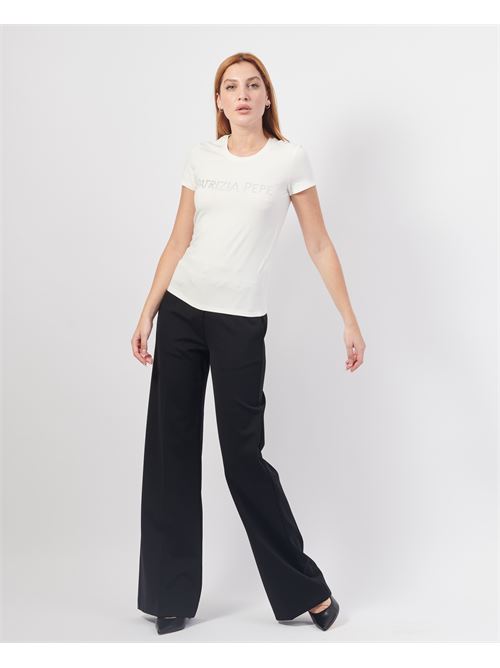 Patrizia Pepe t-shirt coupe slim ? col rond PATRIZIA PEPE | CM1419-J013W146